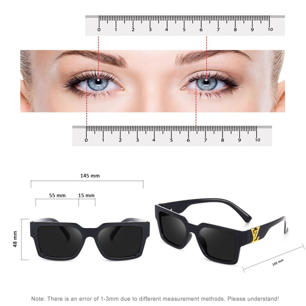 Liza Angel Retro Square Sunglasses - Black Textured Frame with Cool Blue Tinted UV Protected Lens