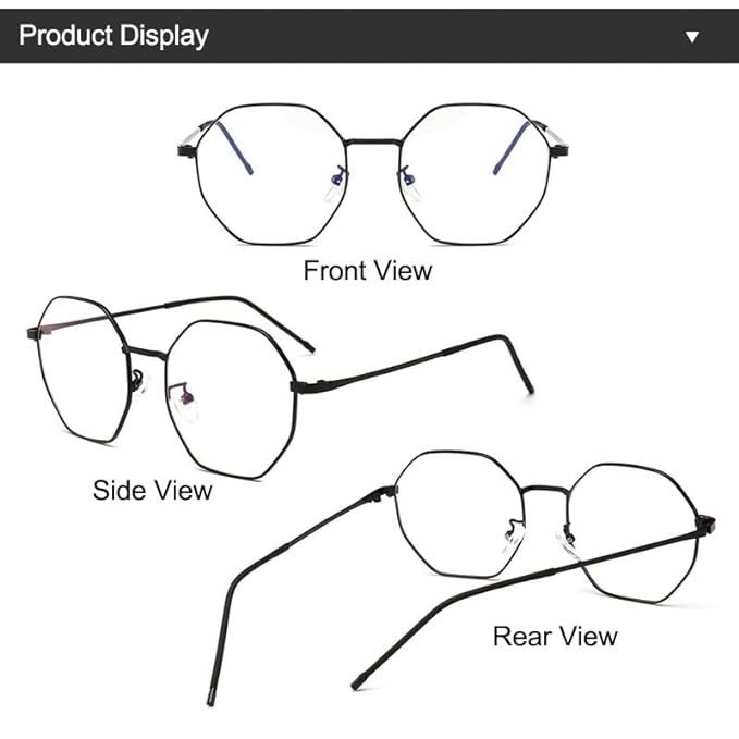 Liza Angel Blue Light Blocking Reading Glasses with Anti-Fog Lens, Black Frames - Image 3