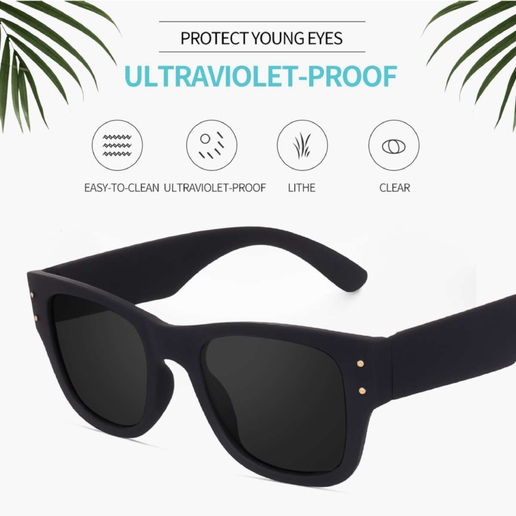 Liza Angel Sunglasses For Men, Full_Rim Strong Build-Quality Suitable Unisex Full Black Shades Rectangle Shape