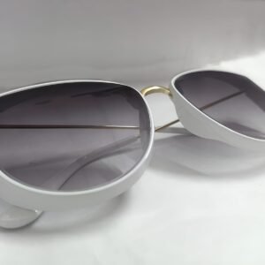 Women Vintage Style Cat Eye Sunglasses, Midnight Design, White