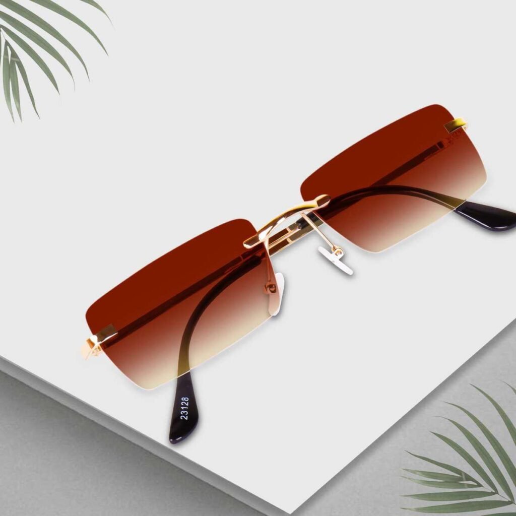 Liza Angel EYEWEAR Unisex Adult Rimless UV Protection Sunglasses