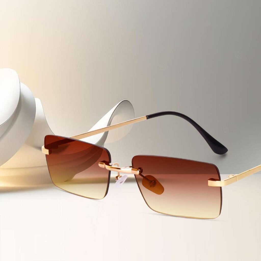 Liza Angel EYEWEAR Unisex Adult Rimless UV Protection Sunglasses