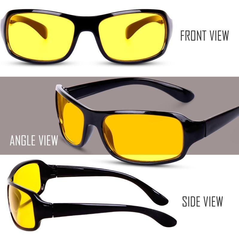 Liza Angel, Yellow Lens, Black Frame, Driving Sunglasses, for Men and Women, - Image 4