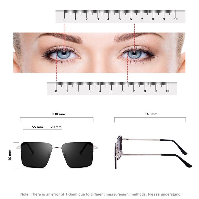 Liza Angel Midnight Retro Square Frame Sunglasses, UV Lens, Silver - Image 6