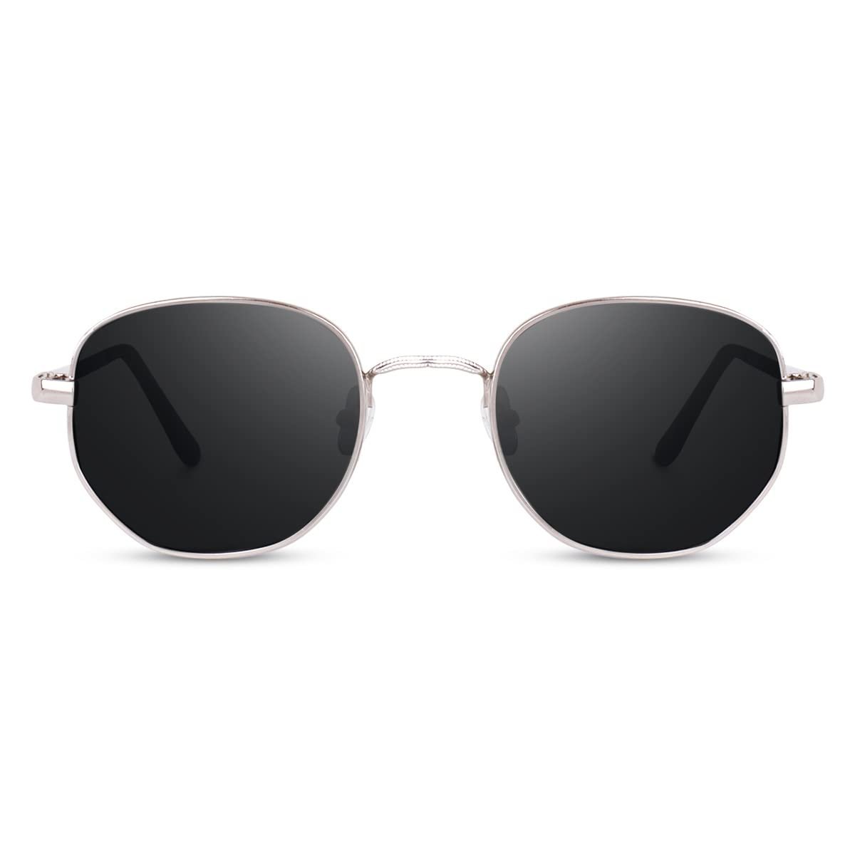 Pathan Sunglasses with UV100%, Silver Frame, Unisex - Image 3